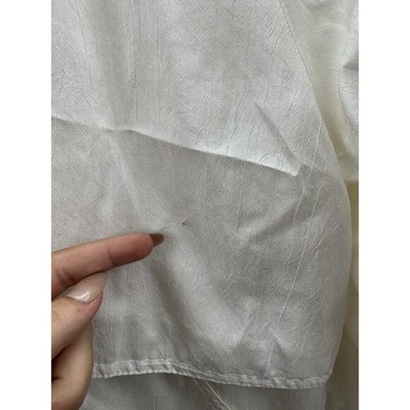 Womens Current Seen Jacket Size Medium White Button Up Windbreaker Vintage - Picture 8 of 16